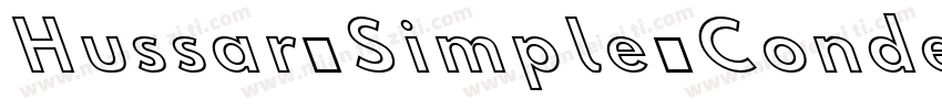 Hussar Simple Conde字体转换